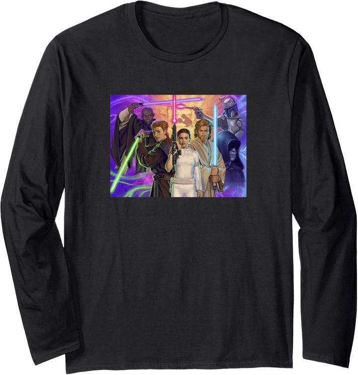 Star Wars: Angriff der Klonkrieger Exklusive Gruppenillustration Langarmshirt