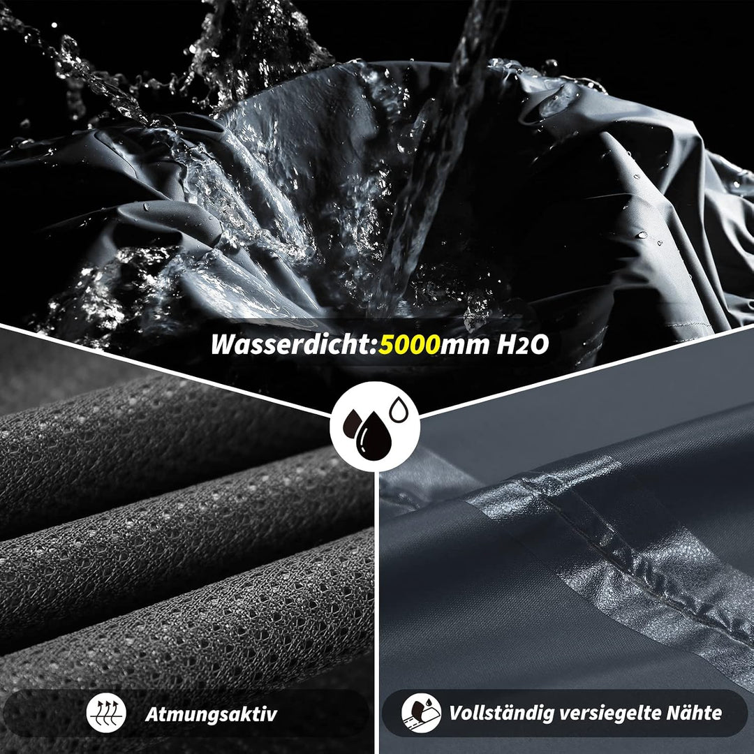 Outdoor Ventures Herren Regenhose Fahrrad Wasserdicht Atmungsaktiv Überziehhose Winddicht Outdoorhos