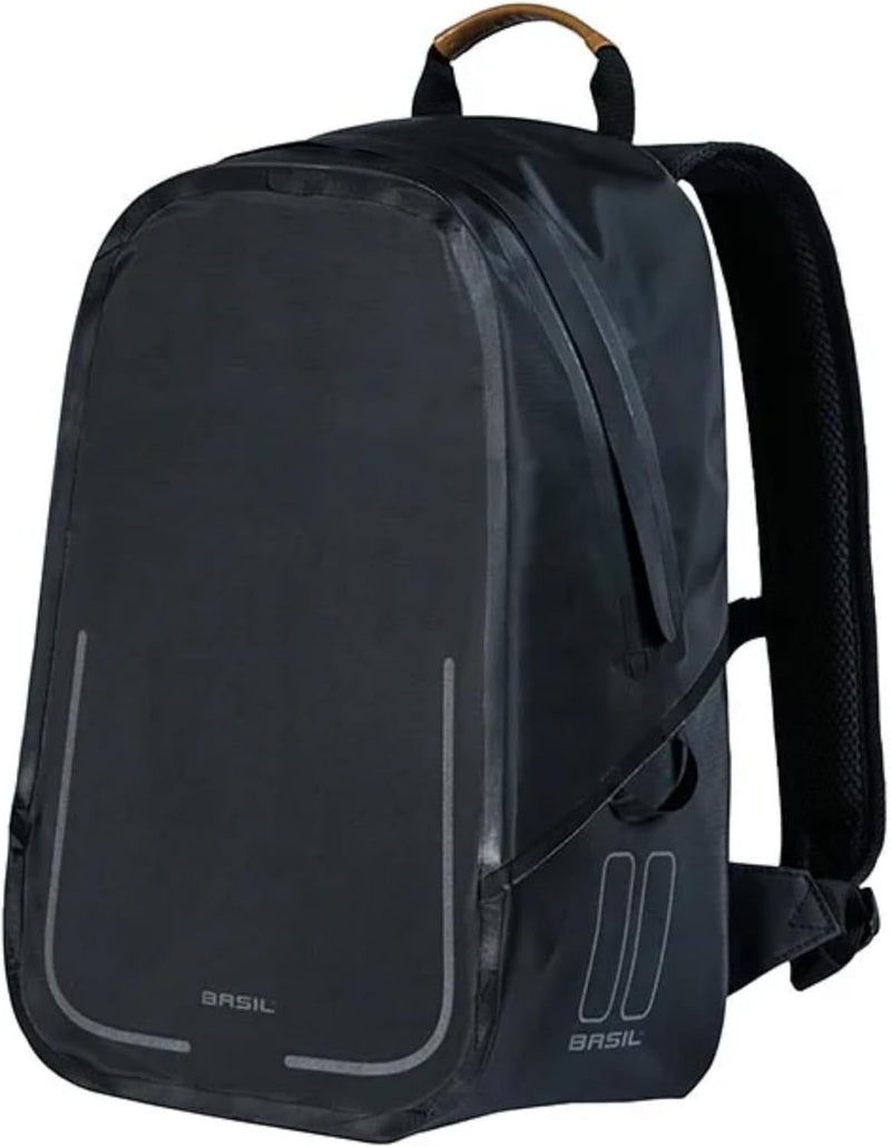 Basil Urban Dry Rucksack 18 Litre Mattes Schwarz, 18 Litre Mattes Schwarz