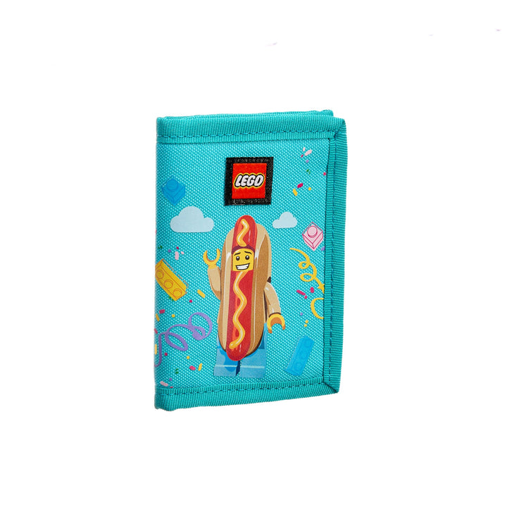 LEGO Minifiguren-Geldbörse für Kinder, Hotdog Guy, Dreifach gefaltete Brieftasche, Hotdog Guy
