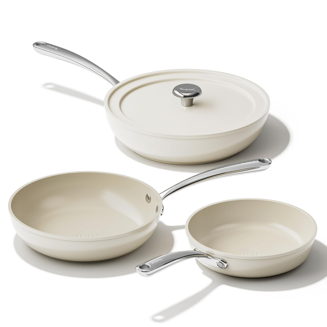 Redchef Pfannenset Keramik Aluminium Bratpfannen, Antihaft Keramik-beschichtet Pfannen Induktion 20/