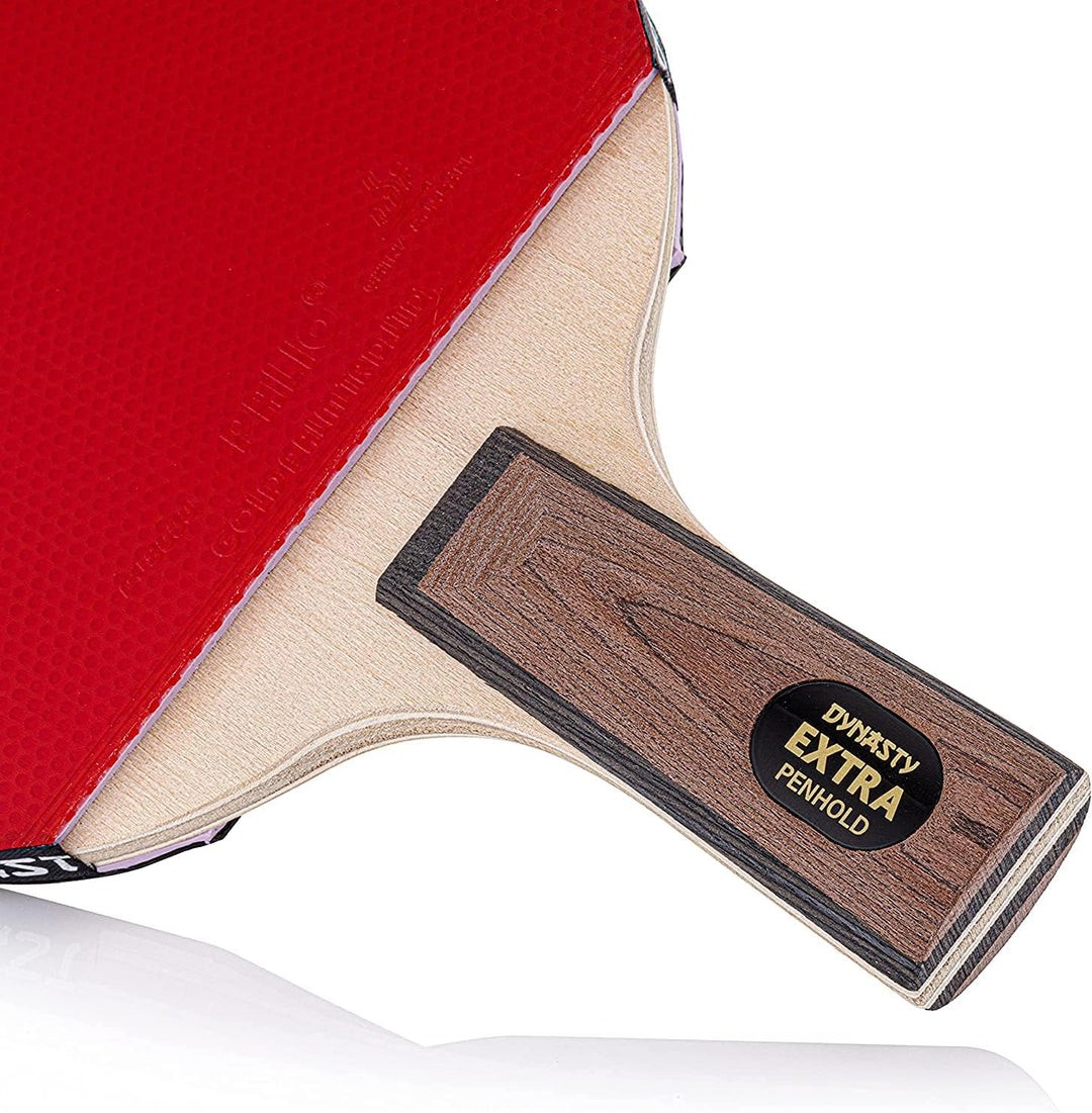 Dynasty Extra Penhold Tischtennisschläger und Tasche ITTF zugelassene Palio Gummis chinesischer Stil