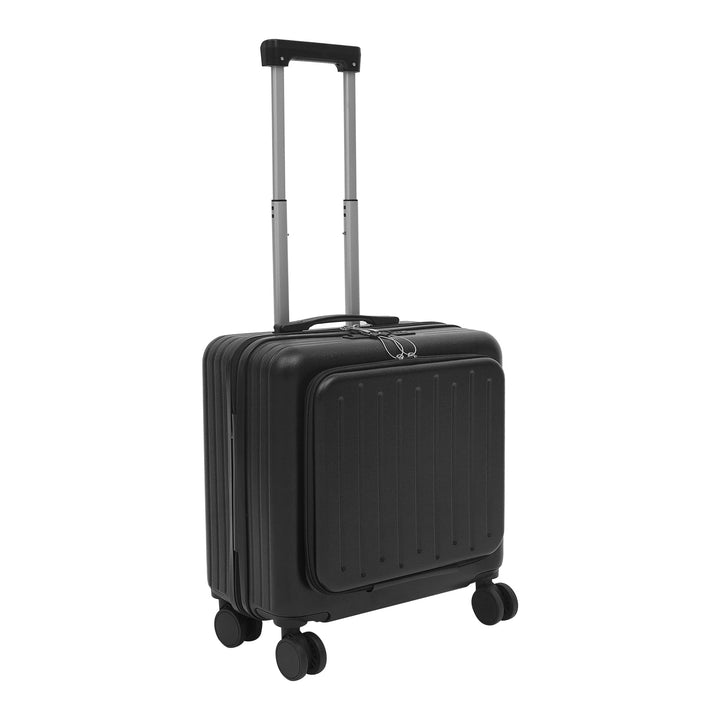 18 Zoll Handgepäck mit Rädern, leicht Business Trolley Reisekoffer, Frontöffnung, Koffer mit TSA-Gep