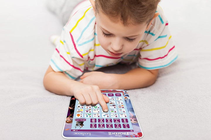 Lexibook JCPAD002FZi17 Die Eiskönigin Edukacyjny dwujęzyczny interaktywny Tablet Frozen, języki angi