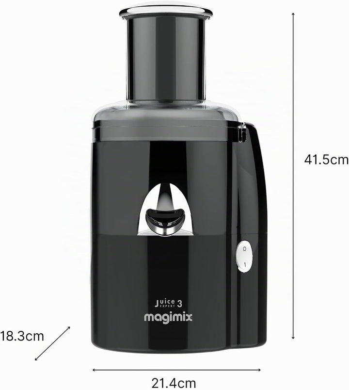 Magimix 18081EB Juice Expert 3 Multifuntionsentsafter, Kunststoff, schwarz