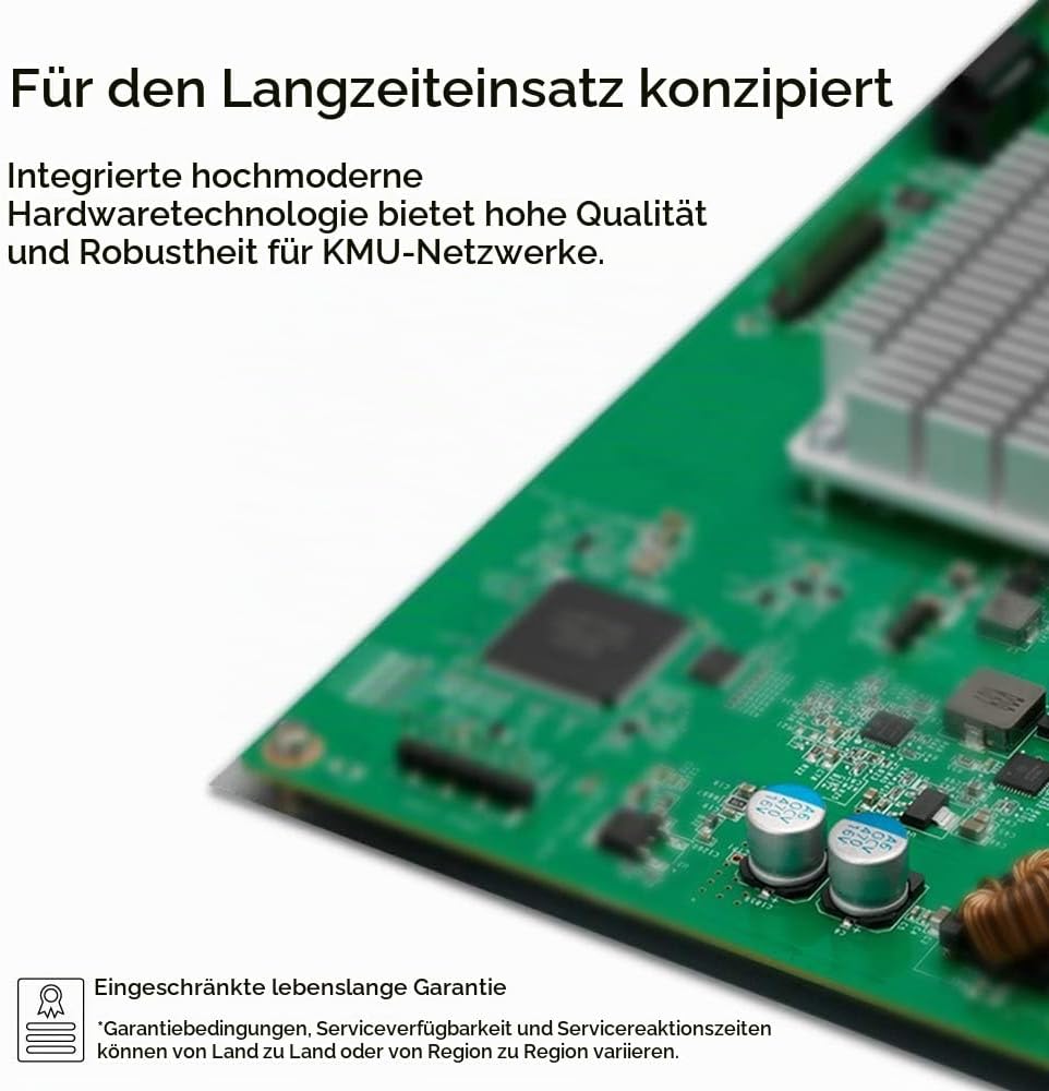 Zyxel Gigabit Ethernet Smart-Managed PoE+ Switch mit 8 Ports, einem Budget von 130 Watt und 2 Gigabi