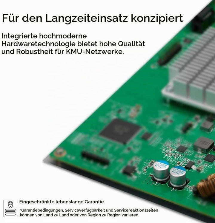 Zyxel Nebula Gigabit Ethernet Smart-Managed Switch mit 24 Ports –ohne Lüfter mit vier Gigabit-Combo-