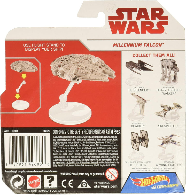 Star Wars Millennium Falcon aus "der letzte Jedi" Disney Star Wars Hot Wheels Mattel Flieger