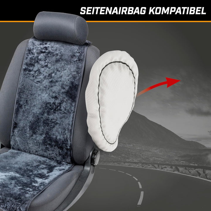 Walser Lammfell Sitzauflage Cosmo, 100% Lammfell Autositz Sitzauflage, Sitzauflage Lammfell, Sitzauf