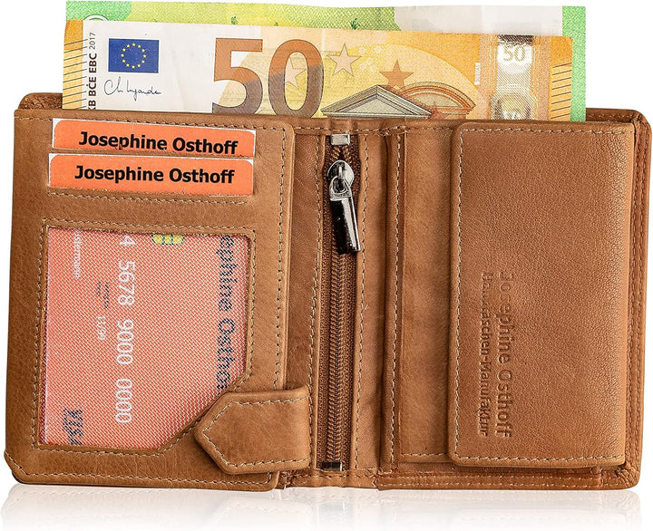 Josephine Osthoff Geldbörse Herren Portemonnaie Kreditkartenetui klein KleinGeldbörse Damen Slim Mün