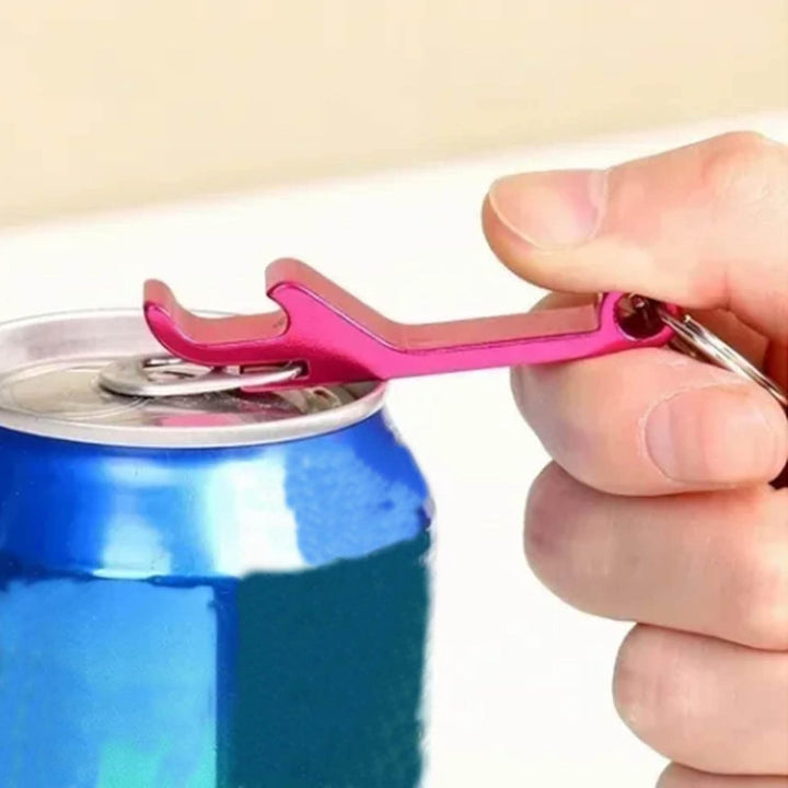 50 stücke Schlüsselanhänger Flaschenöffner Aluminiumlegierung Mini Tasche Bier Getränkeöffner Bunte