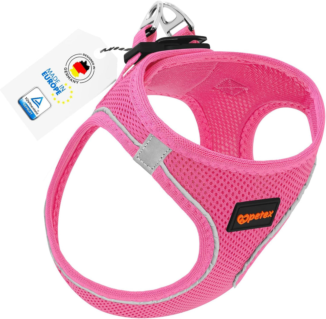 Petex Hundegeschirr für kleine & mittelgrosse Hunde - TUV Geprüft - Made in Europe - Welpengeschirr