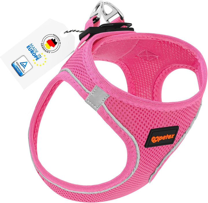 Petex Hundegeschirr für kleine & mittelgrosse Hunde - TUV Geprüft - Made in Europe - Welpengeschirr
