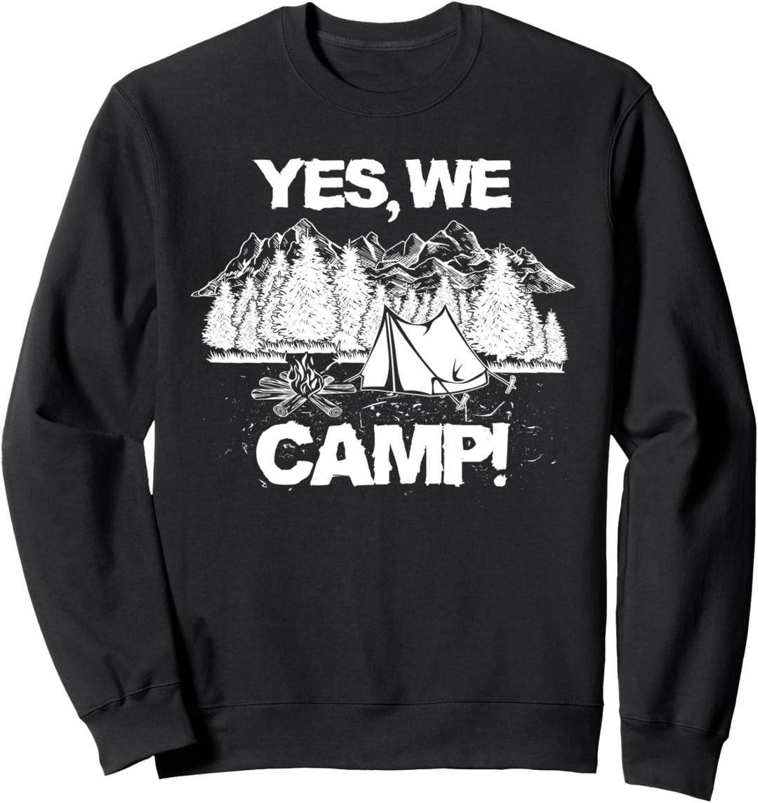 Yes we camp - Camper Campingbus Wohnmobil Camping Sweatshirt