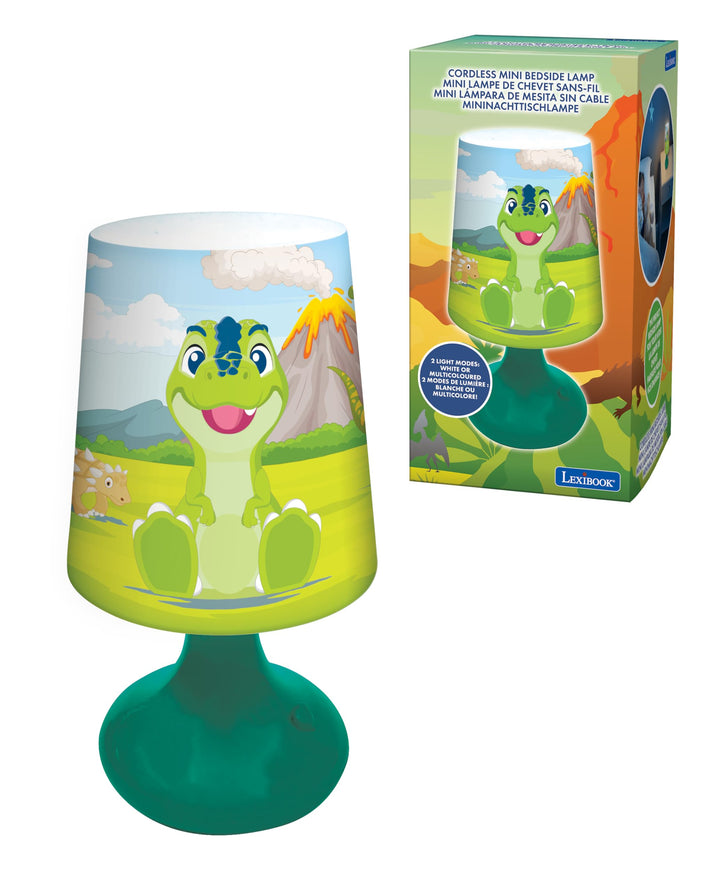 Lexibook, Dinosaur - Dinosaur Mini Kabellose Nachttischlampe und Nachtlicht - MLT10DINO 18 cm Dinosa