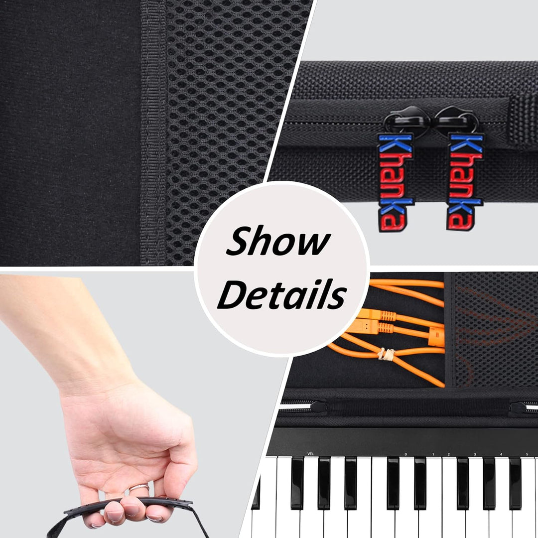 Khanka Hart Tasche Schutzhülle für M-Audio Keystation Mini 32 MK3/Mk2 II Kompakter 32 Tasten USB MID