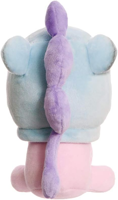 Aurora World Aurora, 61372, BT21 Official Merchandise, Baby MANG sitzend 20 cm, Plüsch, Lila, Blau/V