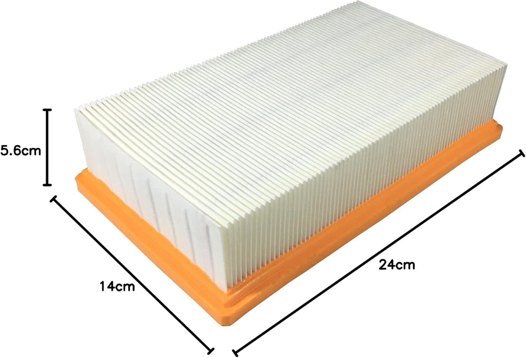 Comedes Zellulose-Flachfaltenfilter für Bosch Sauger GAS 35-55, Ersatz für Bosch Filter 2607432033 (