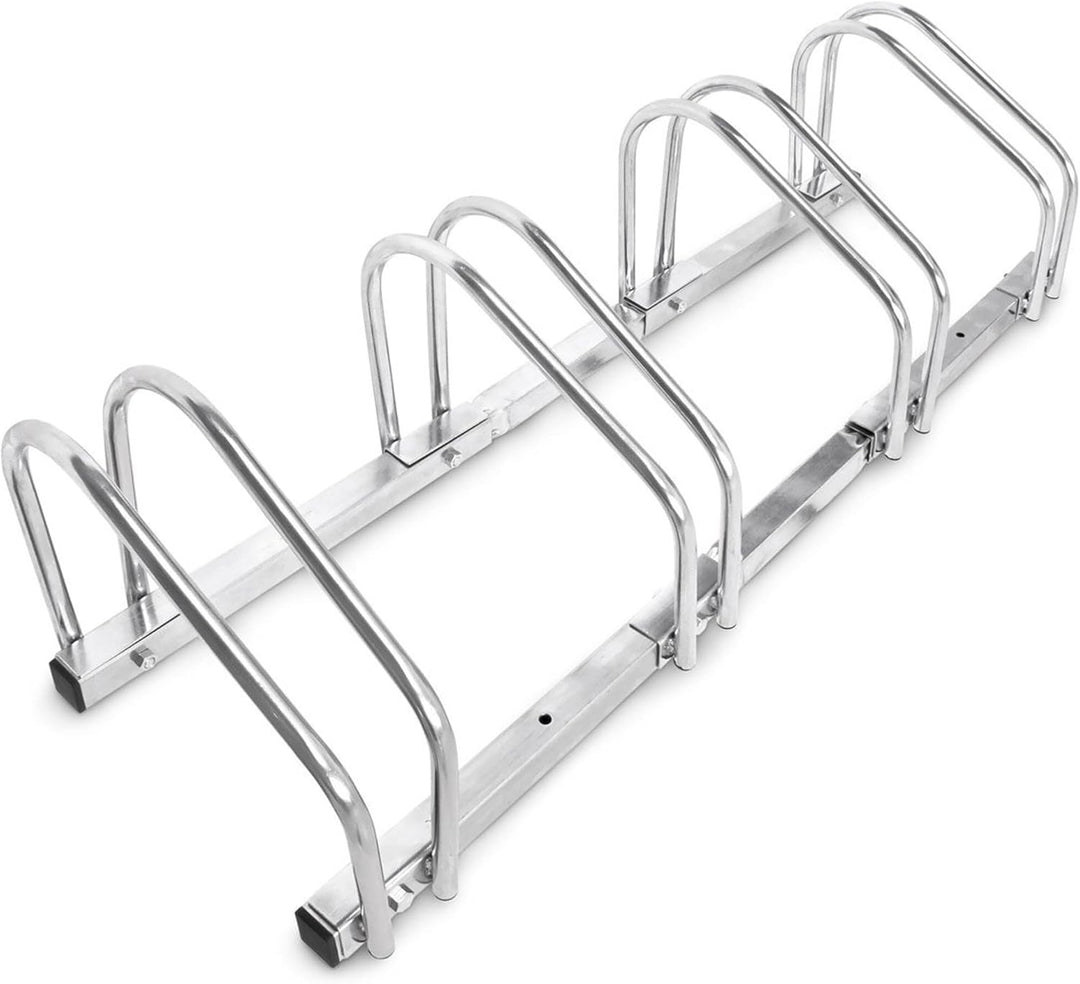 2 x Fahrradständer, Für 4 Fahrräder, Boden- und Wandmontage, Mehrfachständer, HBT: ca. 26 x 100 x 32