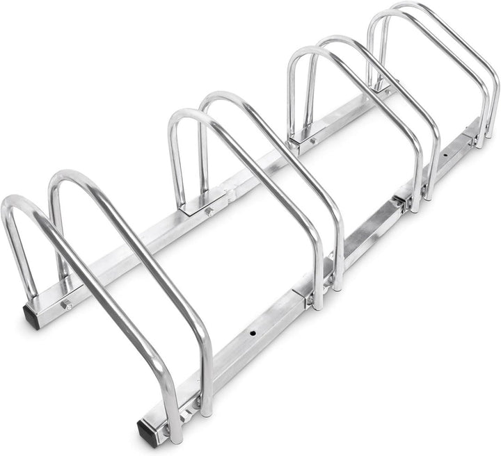 2 x Fahrradständer, Für 4 Fahrräder, Boden- und Wandmontage, Mehrfachständer, HBT: ca. 26 x 100 x 32