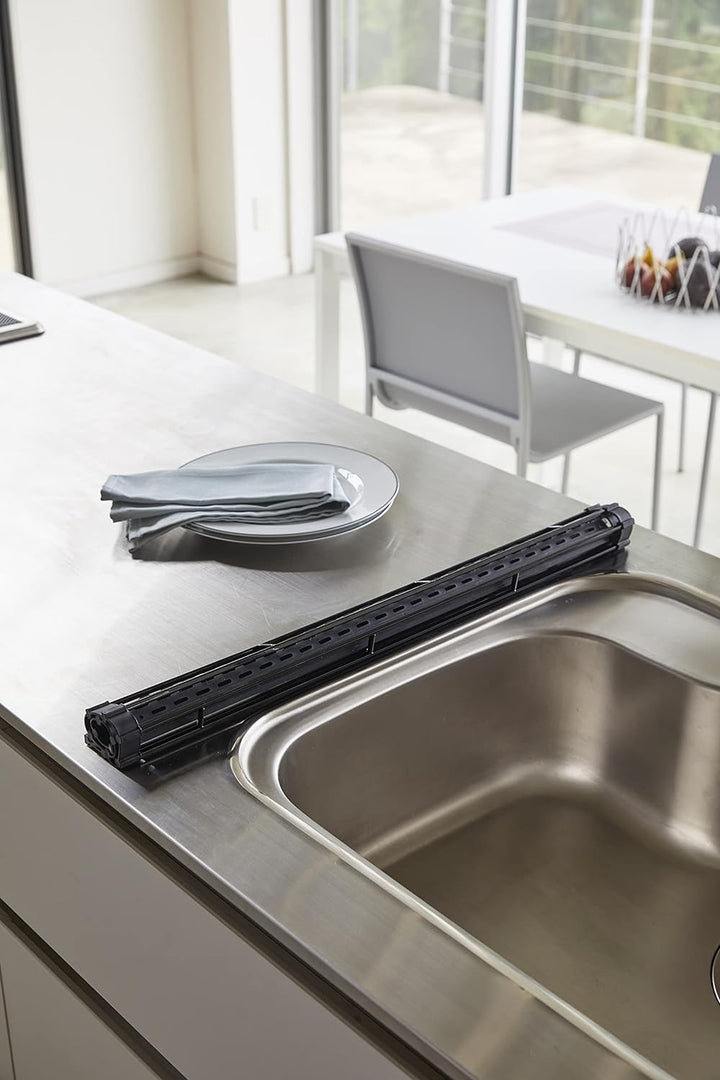 Foldable drainer - Tower - black Schwarz, Schwarz