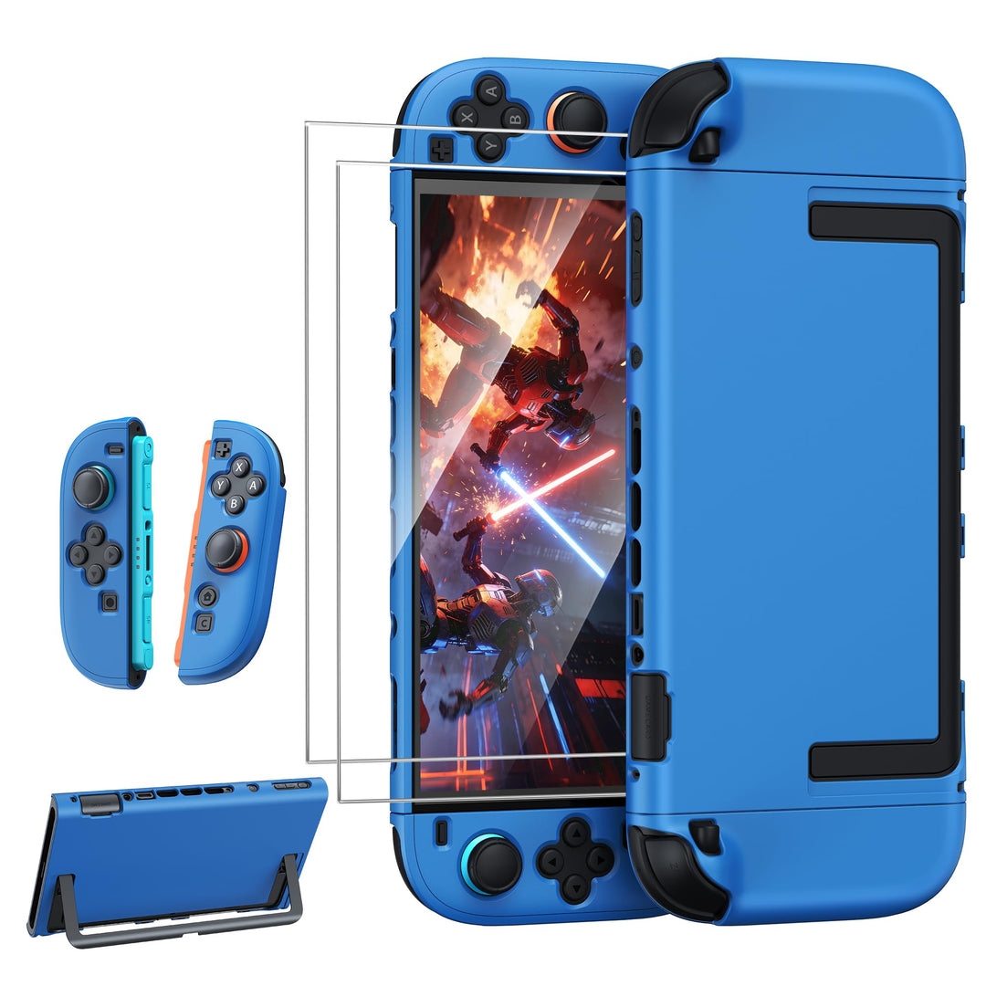 FYOUNG Dockable Hülle für Nintendo Switch 2, Abnehmbares Hartschalenhülle für Joy Con 2, Kratzfest &
