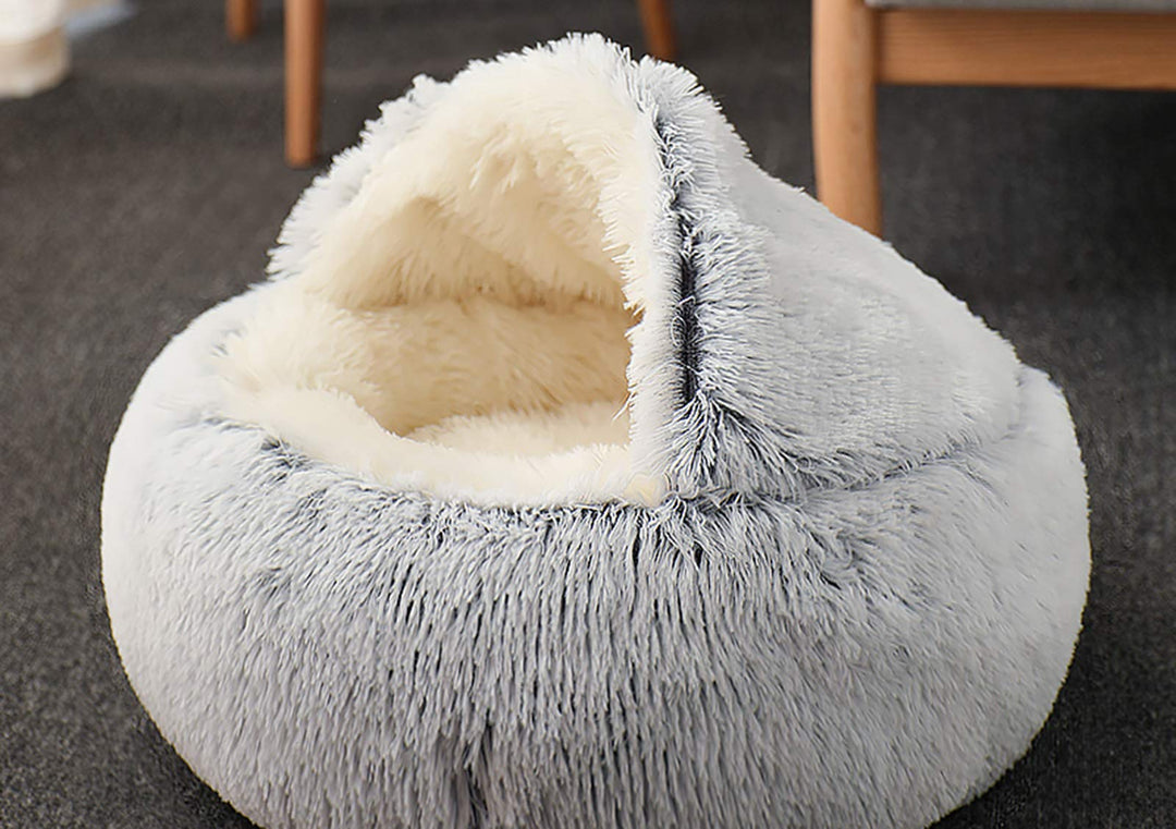 Katzenschlafsack, Plüsch-Katzenbett, Decke, selbstwärmend, Katzensack, Haustierzelt, Höhle, weich, r