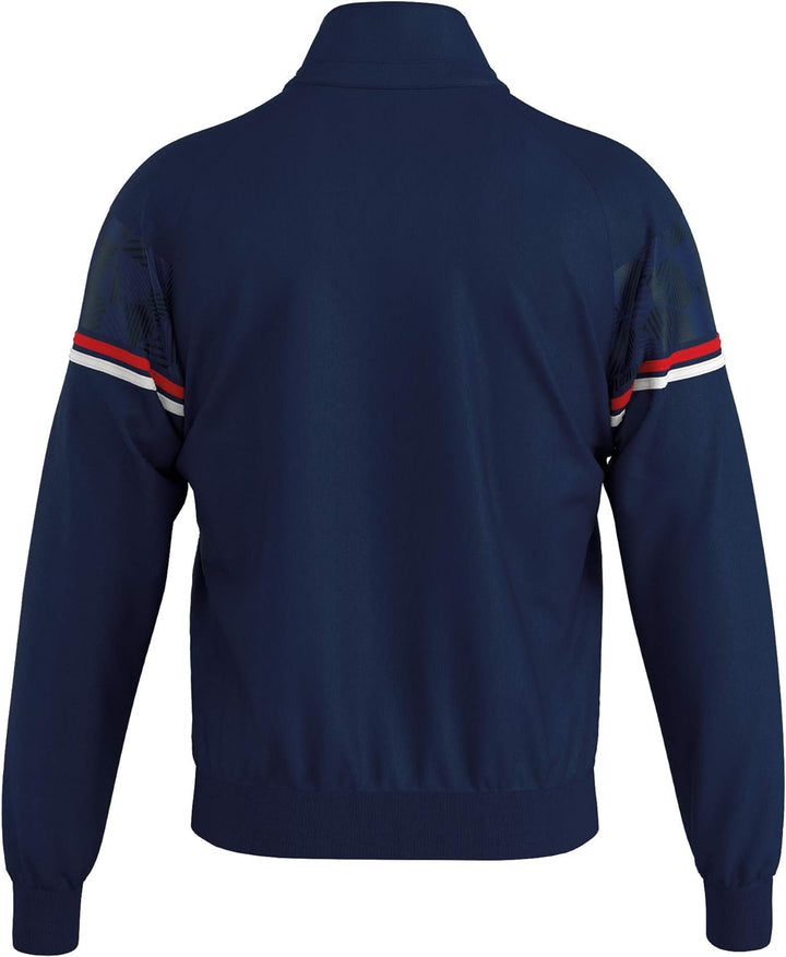 Errea Unisex fg0u0z-0206_l Mantel, Marineblau/Rot/Weiss, L
