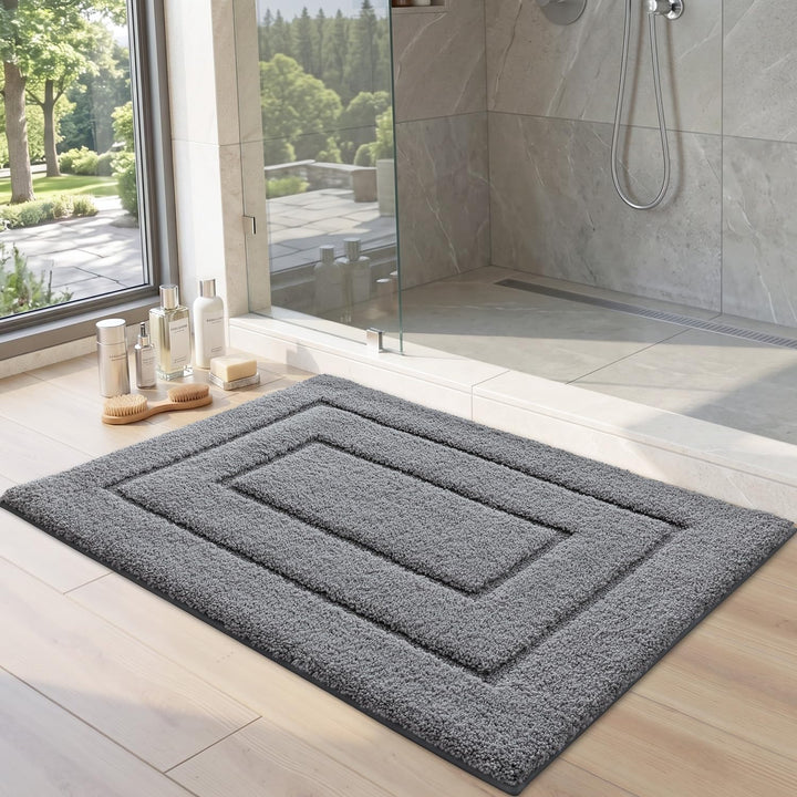DEXI Badteppich rutschfeste,weicher Badezimmerteppich Wasserabsorbierend Badematte maschinenwaschbar