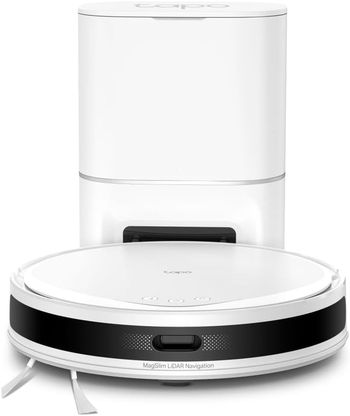 Tapo RV20 Max Plus Saugroboter mit Wischfunktion und automatischer Absaugstation, 5300Pa Ultra-Stark
