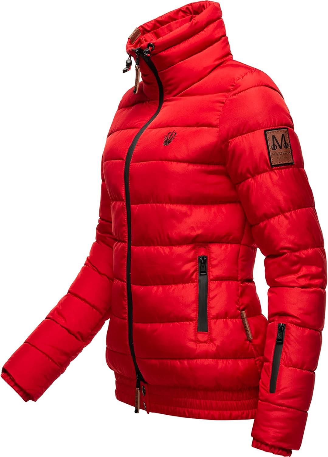 MARIKOO Damen Winter Steppjacke Poison XS-XL XS Rot, XS Rot