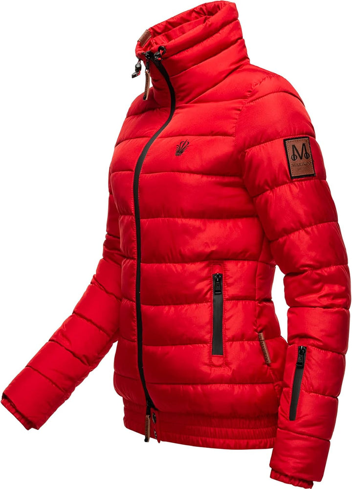 MARIKOO Damen Winter Steppjacke Poison XS-XL XS Rot, XS Rot