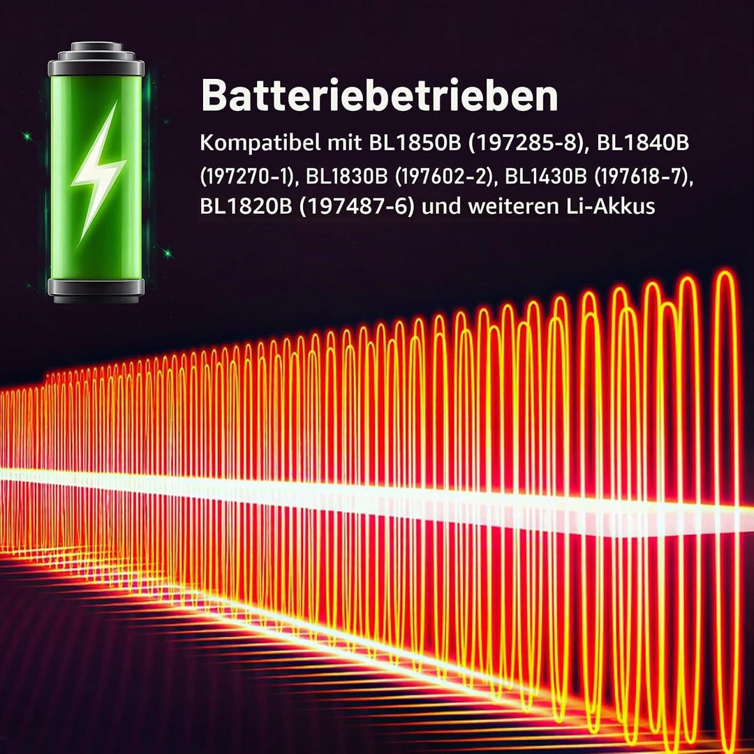 Cuifati Batteriebetriebene Raumheizung, Tragbarer 200-W-Autoheizlüfter, Konstante Temperatur, Elektr