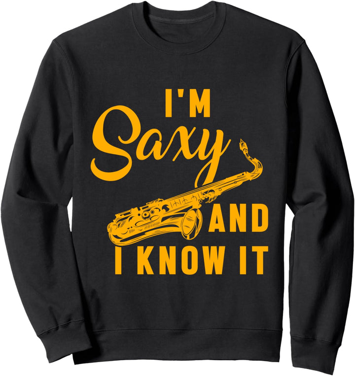 Saxophonist Musiker Saxophon Blasinstrument Jazz Orchester Sweatshirt