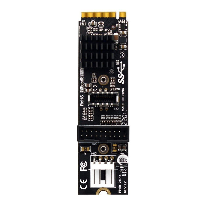 ChenYang CY NVME NGFF M-Key Express-Karte auf Type-E USB 3.1-Frontplatte und USB 3.0 20Pin Sockel VL