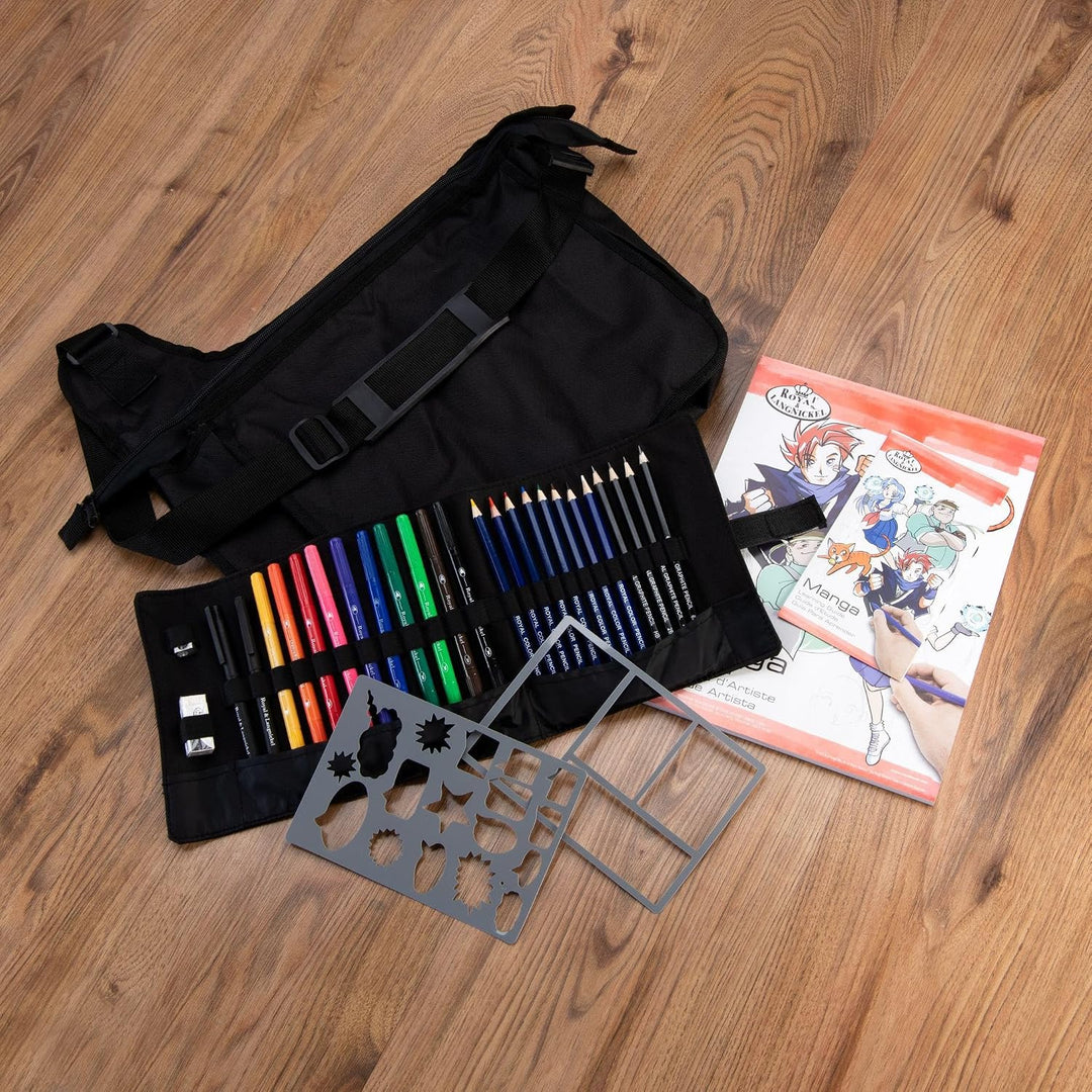 Royal & Langnickel Manga Satchel Umhängetasche mit Manga-Atelierset, Manga