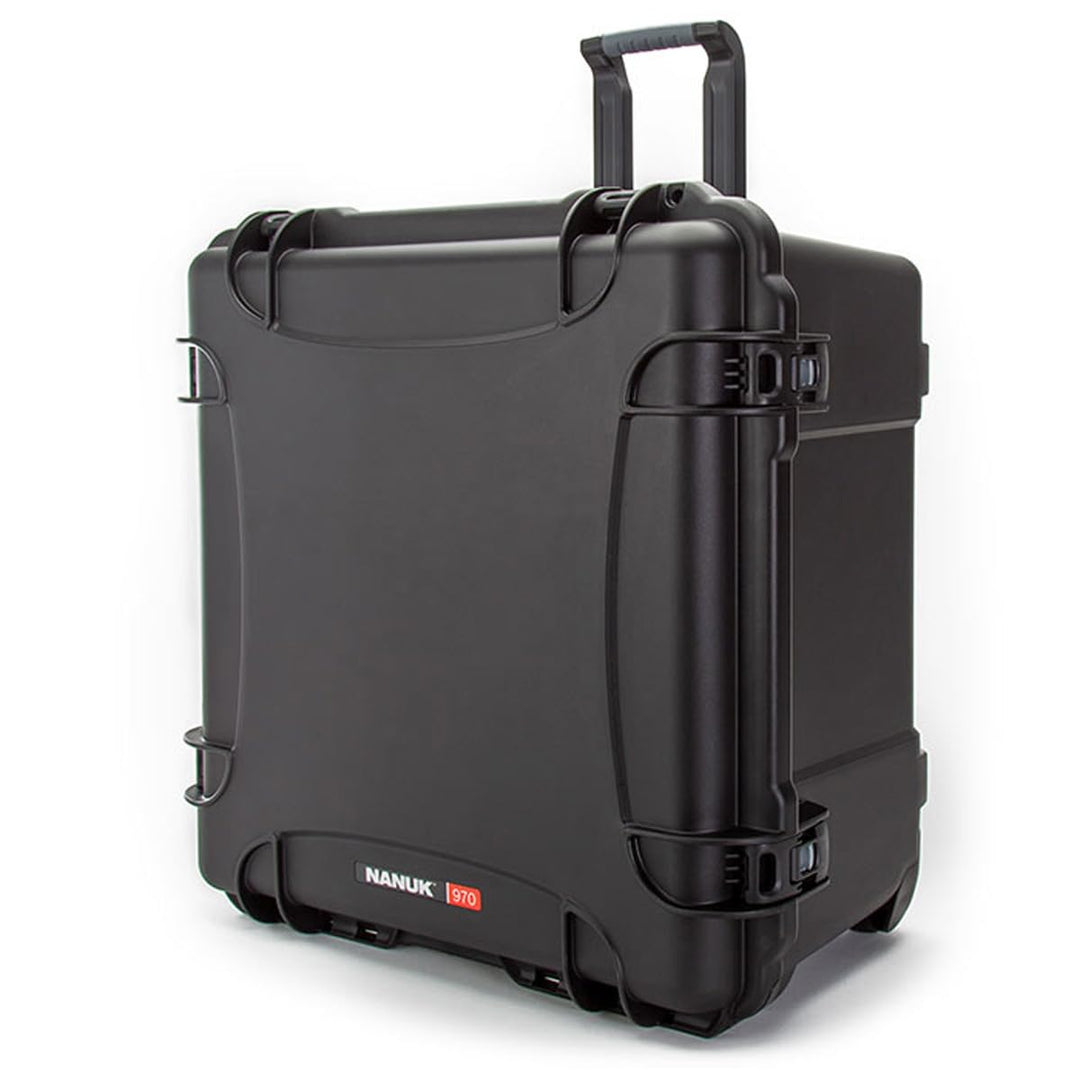 Nanuk 970 Hartschalenkoffer mit Rollen, wasserdicht Schwarz Hartschalenkoffer, Schwarz Hartschalenko