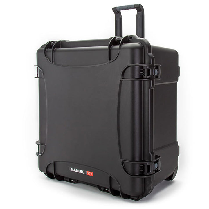 Nanuk 970 Hartschalenkoffer mit Rollen, wasserdicht Schwarz Hartschalenkoffer, Schwarz Hartschalenko