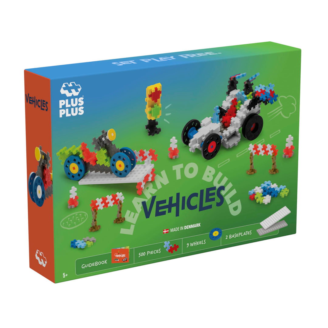 Plus-Plus Animals 9607011 Kreativ-Bausteine, Fahrzeuge Set, PlusPlus Go, Geniales Konstruktionsspiel