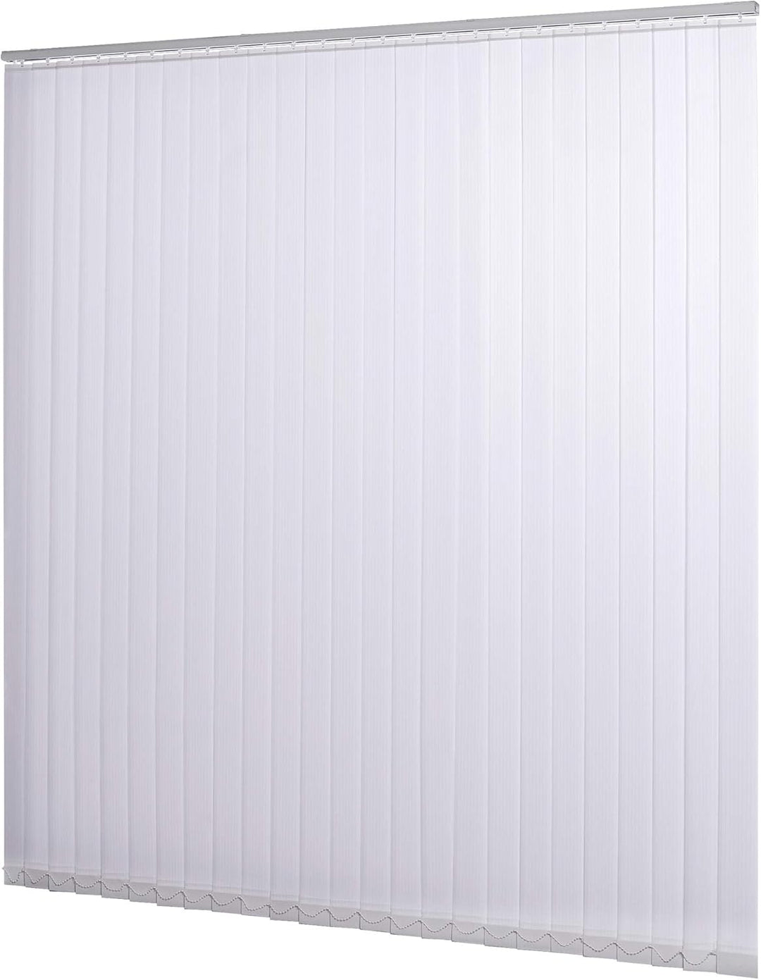 JalousieCrew Vertikal Lamellenvorhang Farbe weiss - Breite 100 bis 250 cm - Höhe 250 cm (individuell