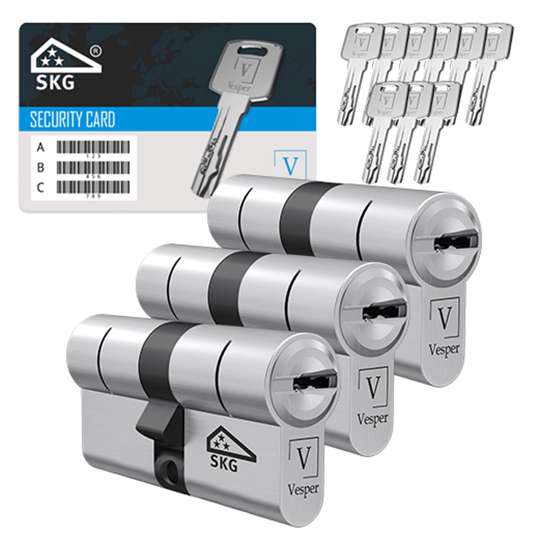 Vesper Extreme SKG3*** - Schliesszylinder gleichschliessend konfigurierbar - 1–4 Zylinder individuel