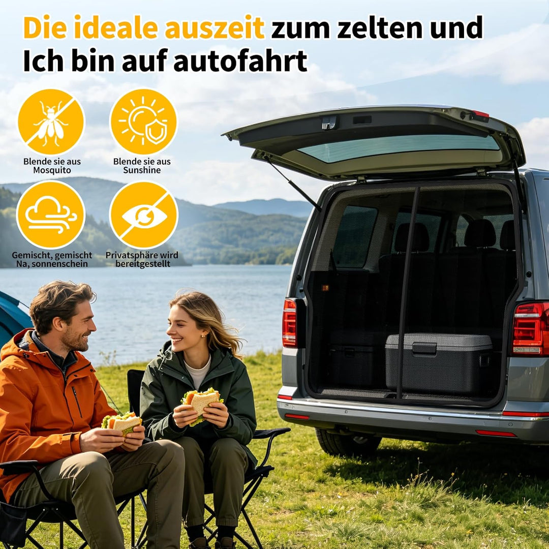 Moskitonetz Magnetisch kompatibel VW T5 T6 für Hintertür, Auto Fliegengitter & Insektennetz & Sonnen