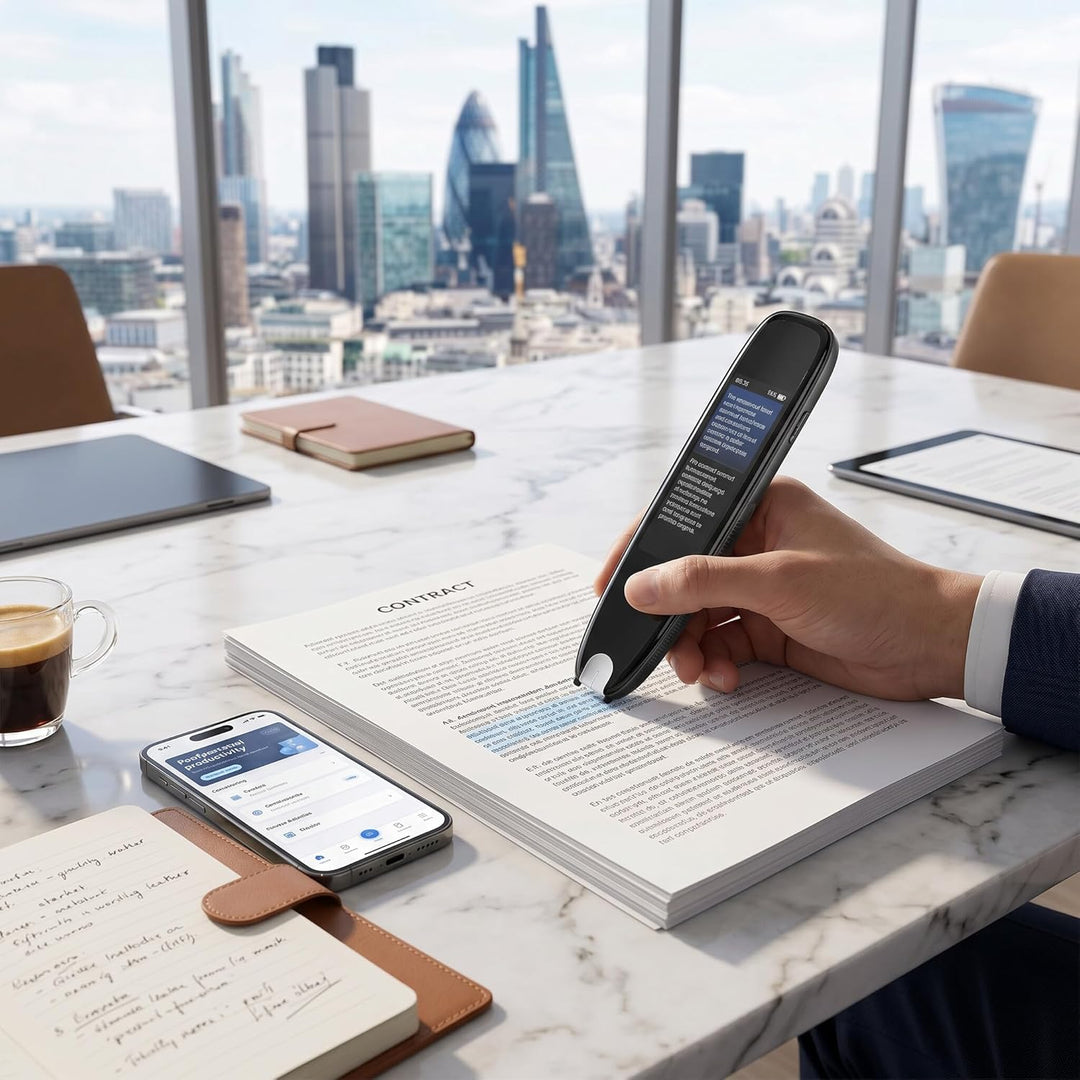 Scan Reader Pen, Text-to-Speech-Gerät für Legasthenie, Online-Sprachübersetzer für 142 Sprachen, Dig
