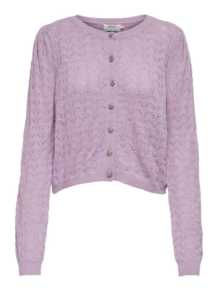 ONLY Damen Strickjacke Malou helllila L