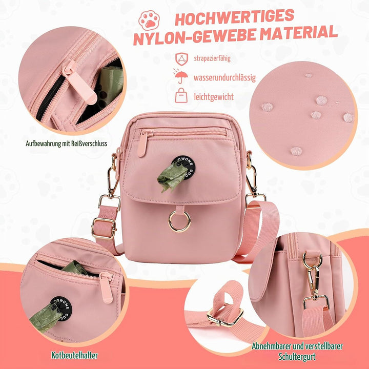 COOWONE wasserdichte Hundeleckerli-Tasche, Hundespaziergang Tasche, Leckerli-Tasche für Hunde, Hunde