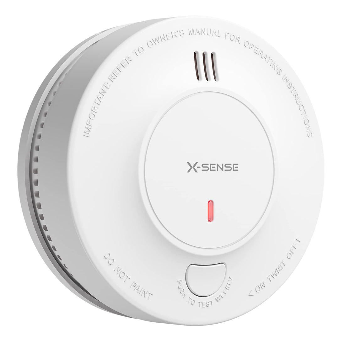 X-Sense Verbesserter Rauchmelder 10 Jahre Batterie, Feuermelder mit fotoelektrischem Sensor, EN14604