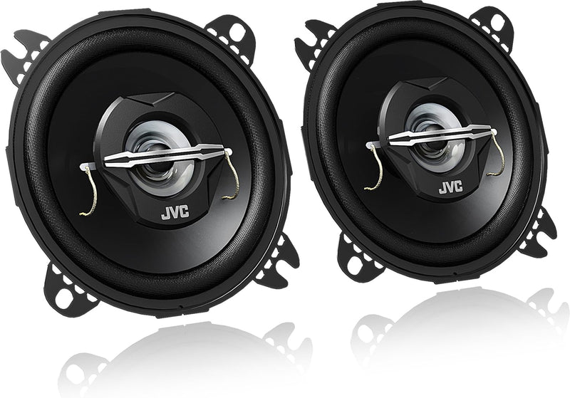 JVC CS-HX639 16 cm 3-Wege-Koaxial-Lautsprecher mit Abdeckgitter, 2 Stück & CS-J420X 10 cm 2-Wege-Koa