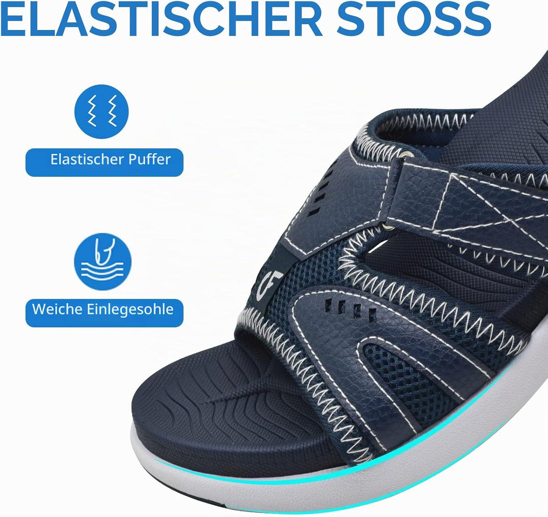 COFACE Herren Sport Recovery Sandalen Plantar Fasciitis weiche Polsterung leichtes Gewicht Bogen Unt