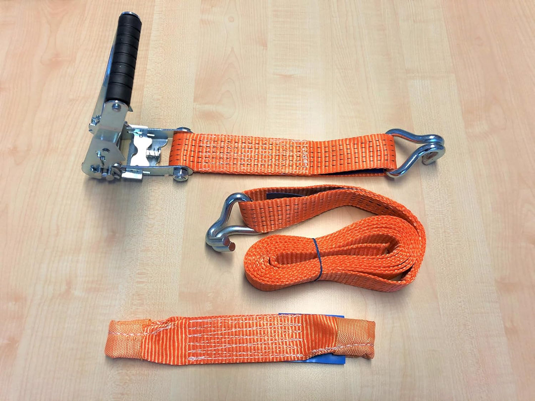 4 Stück Spanngurte Zurrgurte 50 mm für Pkw Transport zur Radsicherung 2500/5000 daN