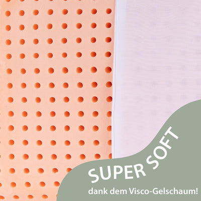 MaxxGoods Orthopädisches Nackenstützkissen aus Visco-Gelschaum | für gesunden Schlaf & Halswirbelsäu